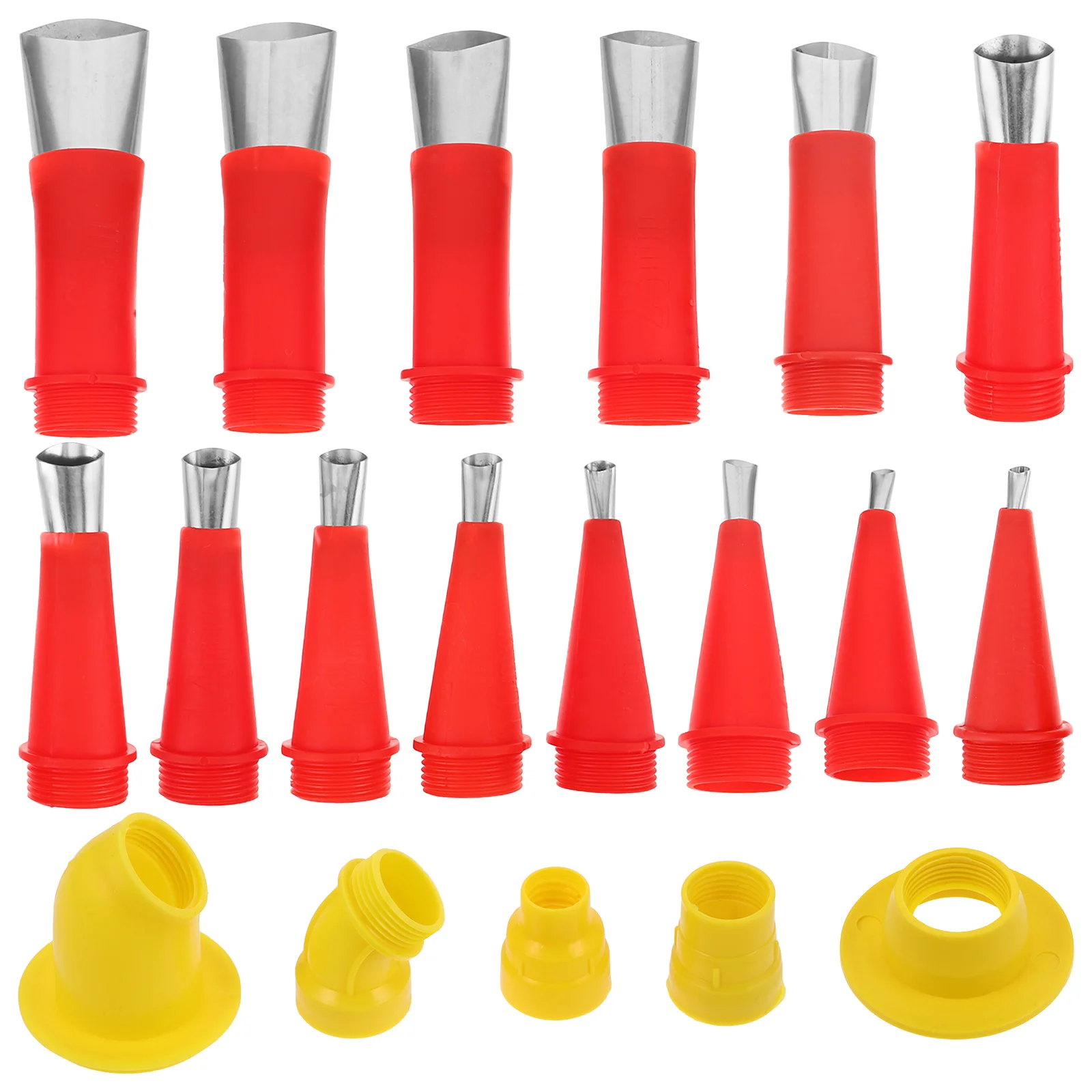 1 Set Glue Gun Nozzle Extender Epoxy Mixing Tip Sealant Applicator For Silicone Caulking Craft Projects Reusable Caulking Tools