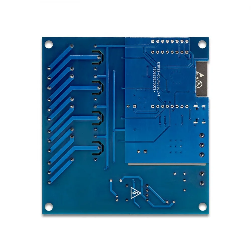 ESP32-C5 WiFi6 BLE 4 Channel Relay Development Board AC220V DC5-30V Power 4M Flash IO UART Pinout for AC250V DC30V Load Control