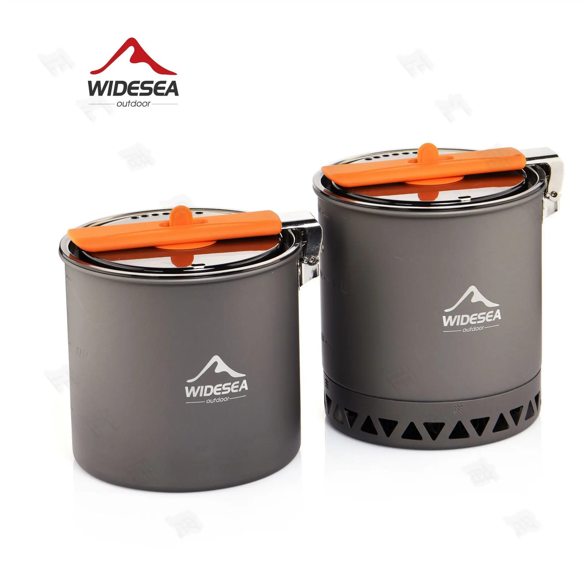 Widesea Camping Single Pot, New Energy-gathering Heat-collecting Camping Pot, Portable Hiking Outdoor Cooker