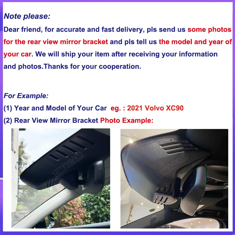 TIMACAM nuovo HD 1080P Wifi videoregistratore DVR per auto per Geely Monjaro Xingyue KX11 L DCT EVO 2020 2021 2022 2023 Dash Cam Camera