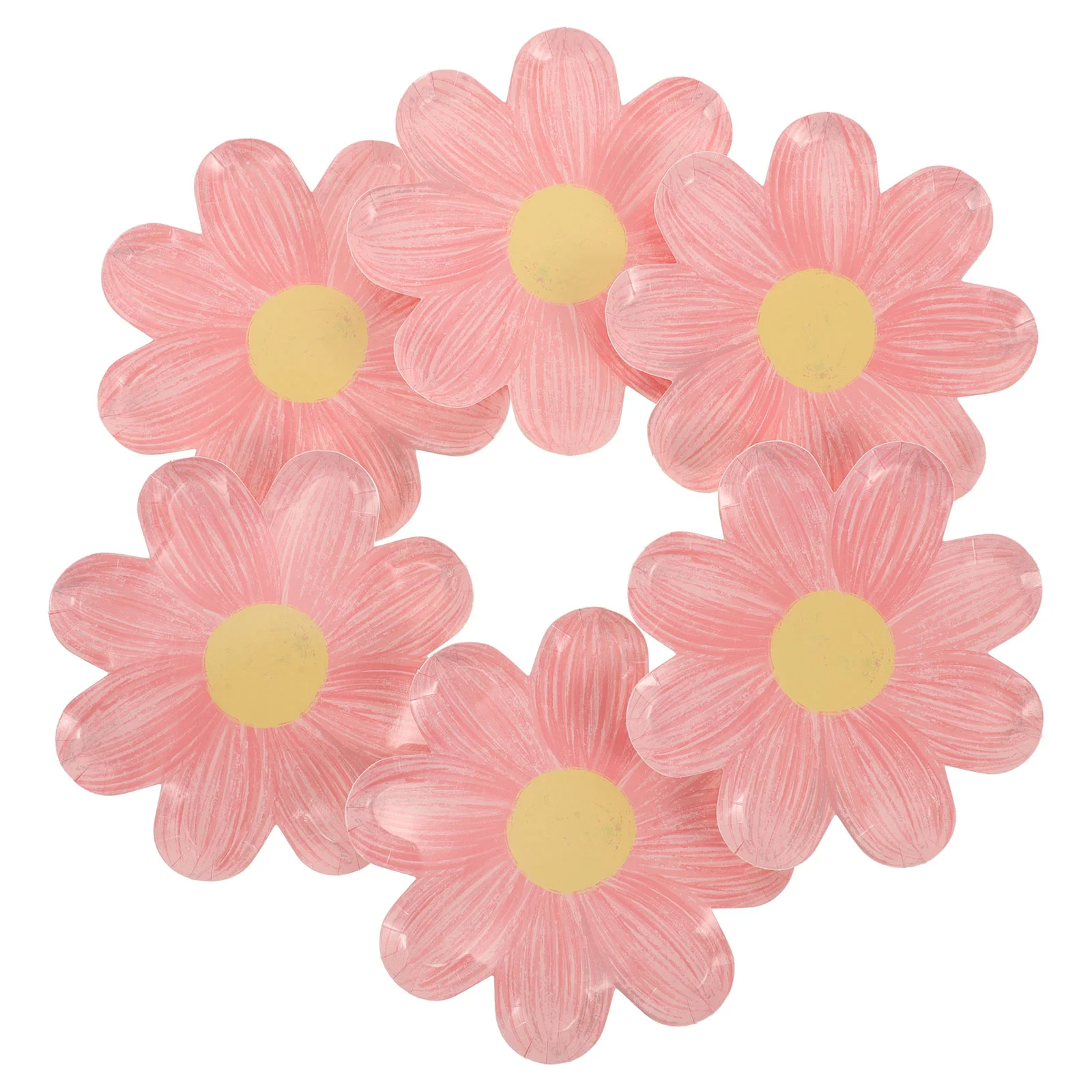 10 Pcs Paper Plate Flower Dinner Baby Shower Plates Daisy The Flowers Sunflower Dessert Spring Party Boho Girl Kids