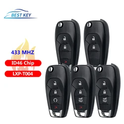 BEST KEY Smart Remote Key ControlFor Chevrolet Cruze Sonic Spark Trax 2014-2019  PCF7941E ID46 Chip LXP-T003/LXP-T004 315/433MHz