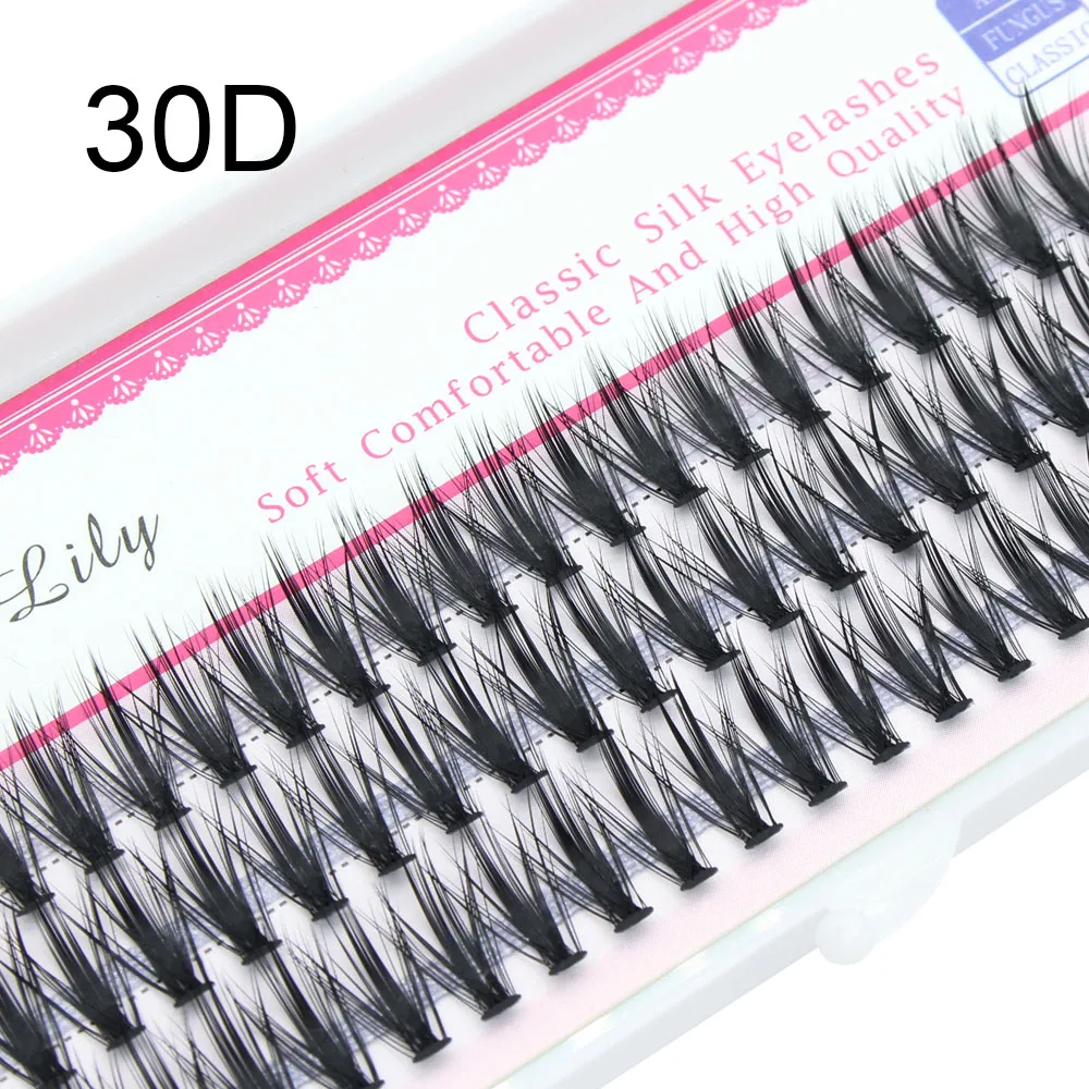 Russian Volume False Eyelashes 20D Cluster 60 Bunch Mink Eyelashes Extend Natural 3D Single Eyelash Makeup Cilia