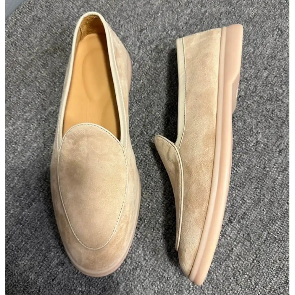Premium Beige Suede Venetian Loafers – Handcrafted Comfort, Effortless Elegance