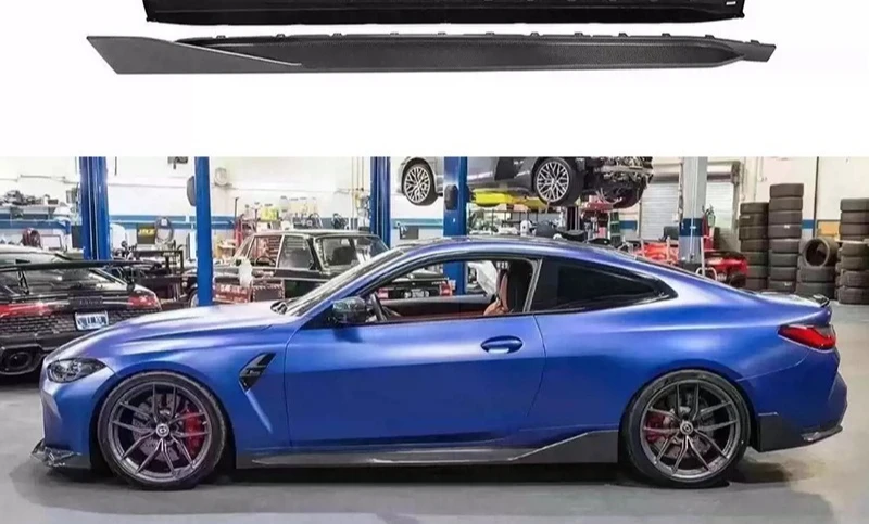 

Для BMW M3G80 M4G82 MP боковая юбка из углеродного волокна модифицированный декоративный боковой спойлер комплект кузова