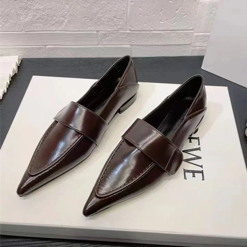 

Pointed Toe Flats Women Loafers Shoes Summer Casual Walking Shoes Designer New Sexy Sandals Brand Dress Retro Femme Zapatillas
