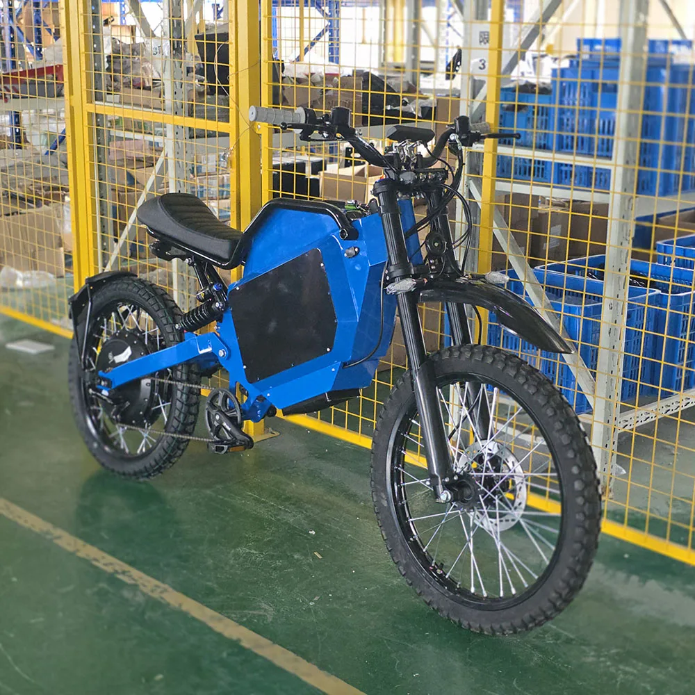 MIDU SS80 Electric Hybrid Ebike Brushless Carbon Steel 84V 25000W Off-Road Country Bicycle Integrated Lithium Battery Power