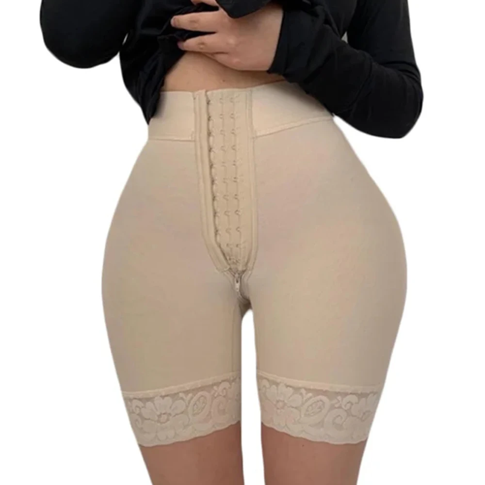 

High Compression Garment Powernet Butt Lifter 3 Hook Butt Lifting Fajas Colombianas Shorts Tummy Control Shaper Waist Trainer