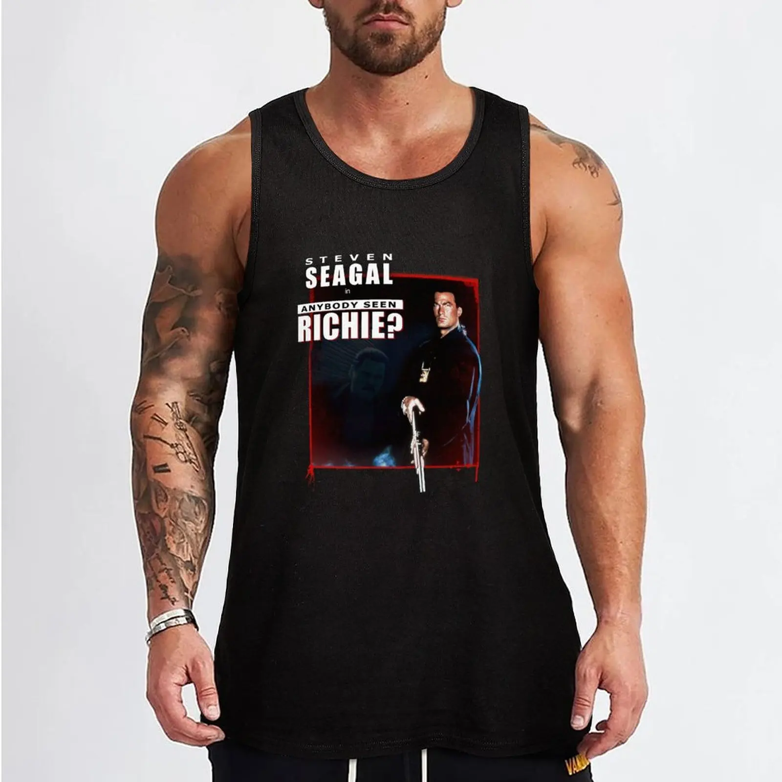 Out For Justice - Anybody Seen Richie? Tank Top Man sleeveless shirt Men's sleeveless gym shirts