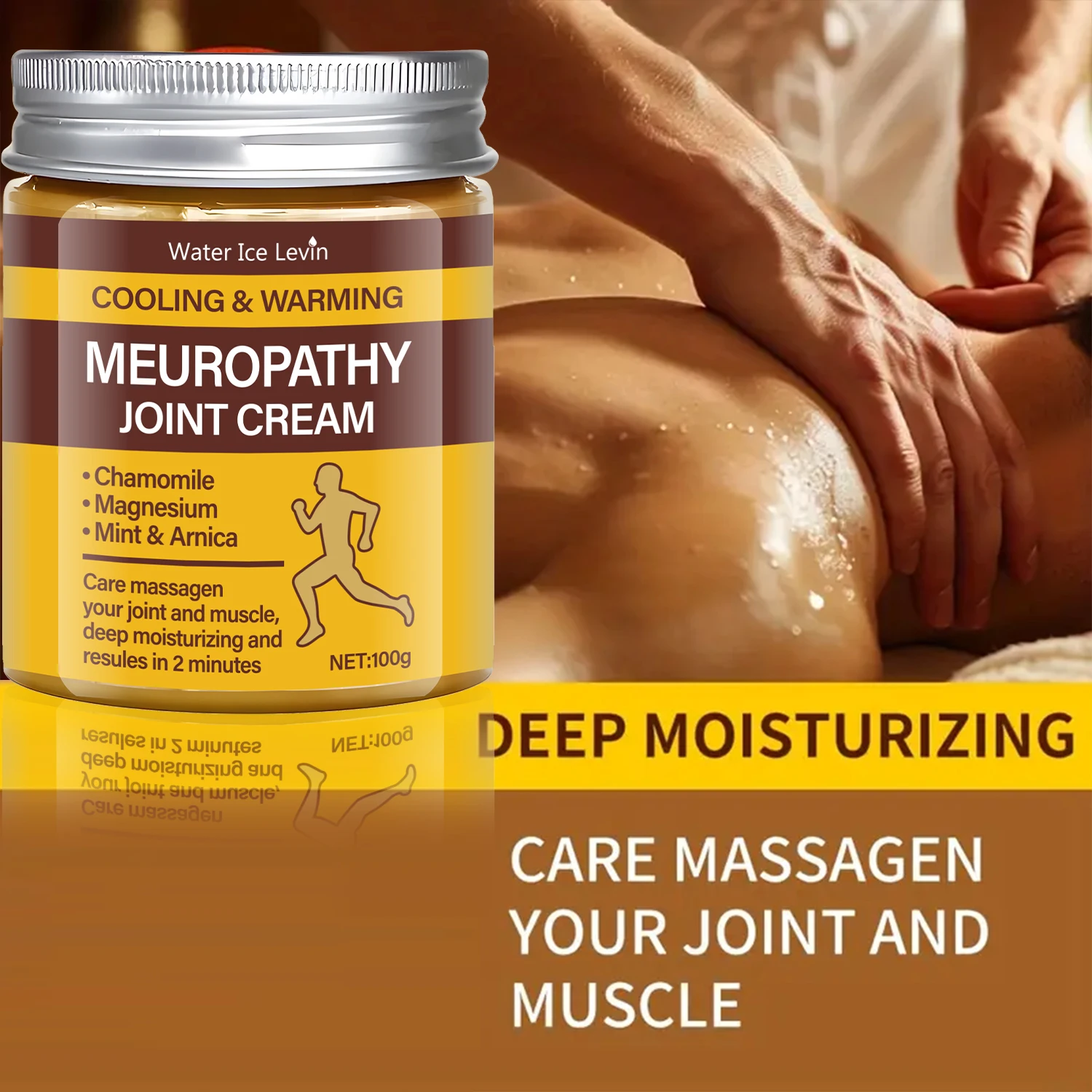 Meuropathy Joint Cream with Magnesium & Arnica - Dual Cooling & Warming Relief for Muscle & Joint Pain - Fast-Acting