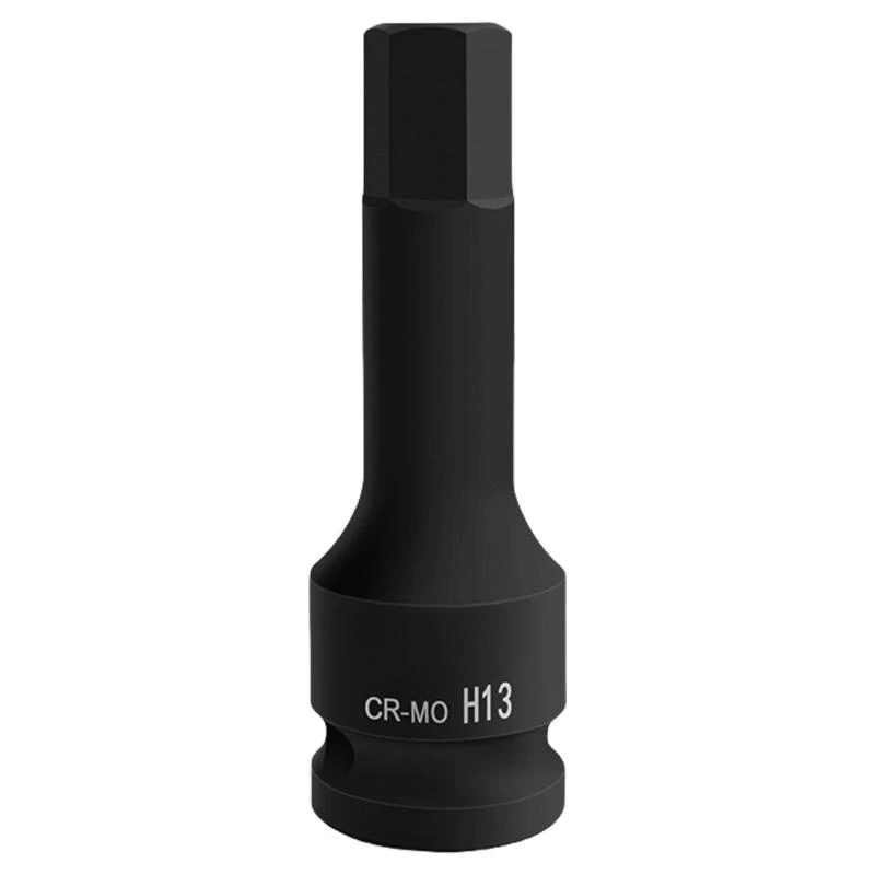 Heat-Treated 22mm Impact Bit Socket 1/2Inch Drive Black Phosphate Finish