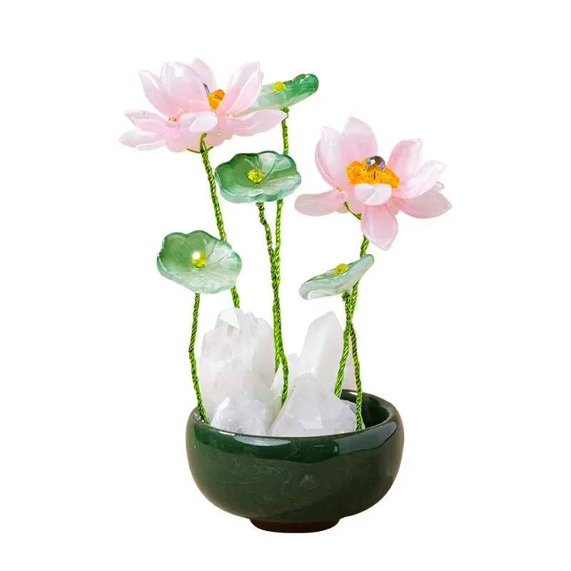 

Natural crystal white crystal, ornament white crystal cluster desktop landscape ornament crystal ornament