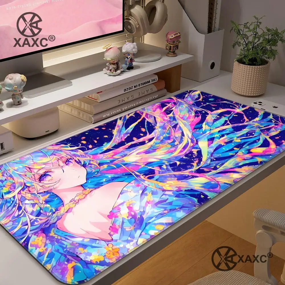 

XXL 900x400 Fashion Anime Girl Large Mouse Pad Office Computer Laptop Mouse Mat Game Keyboard Desk Mat Personalized Gift HYBXXC