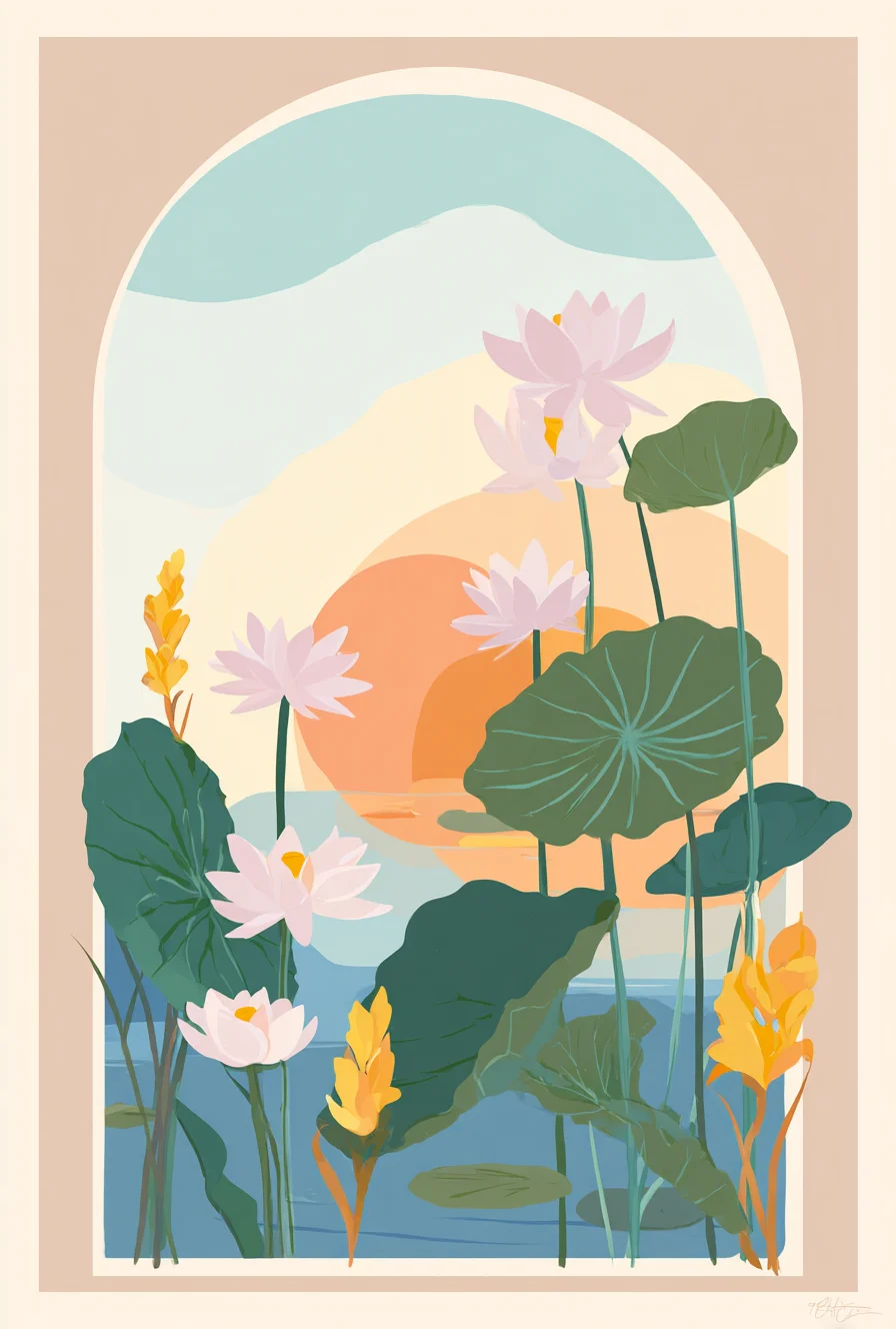 Pintura por números sin marco para principiantes, pinturas acrílicas, flores, loto, suministros para manualidades, dibujo de imagen de 20x30cm para adultos, 1 ud.