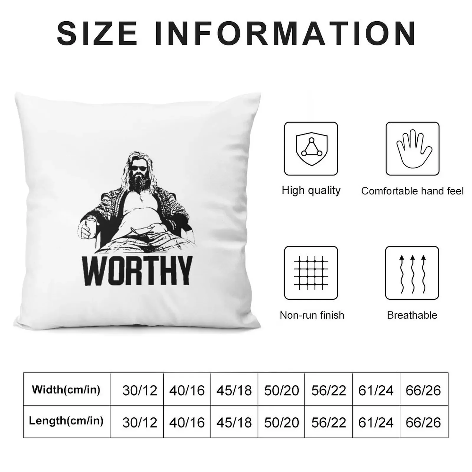 Thor T-ShirtStill Worthy Fat Thor T-Shirt_by scribblejuice_ Throw Pillow christmas decorations 2025 sleeping pillows pillow