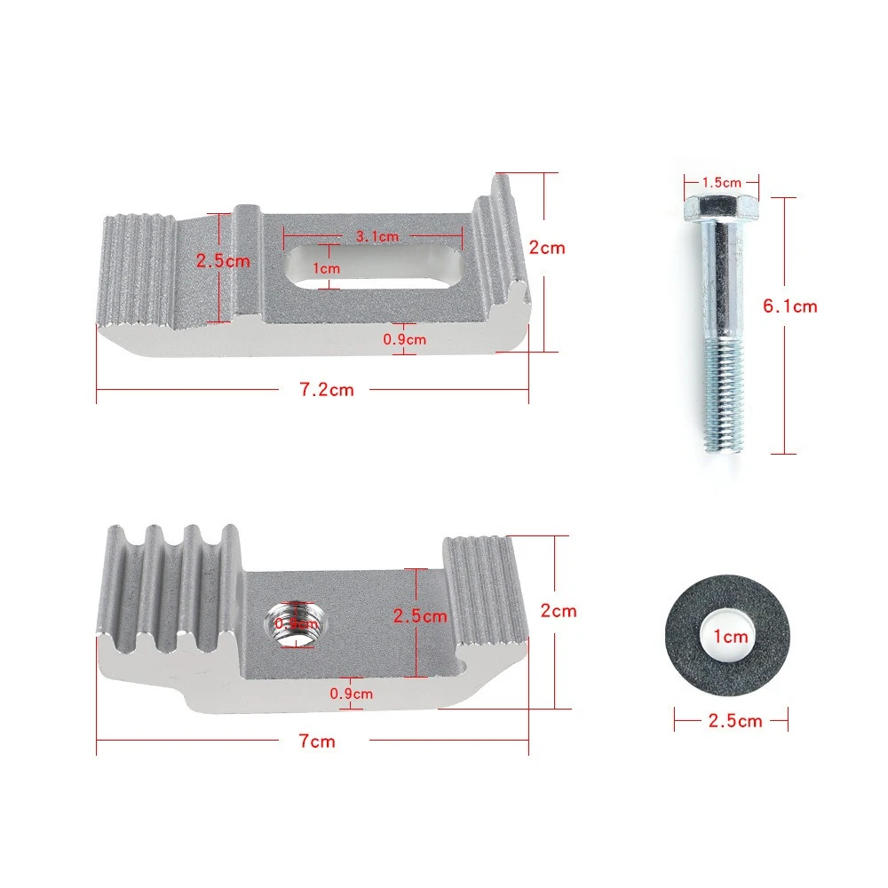 Aluminum Truck Bed Mounting Clamps Fasteners Kits For Trucks Roof Covers And Camper Accessories 1112514 6Pcs/Set