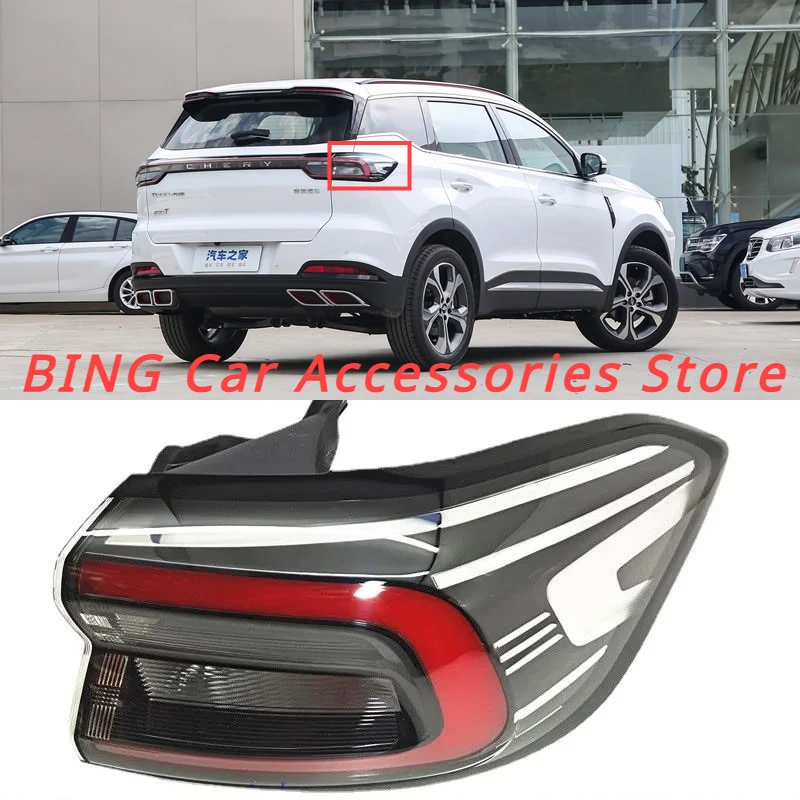 

For Chery Tiggo 7plus 2023 LED Rear Outside Tail Light Assembly Stop Lights Parking Lamp Rear lamp Car Accessories