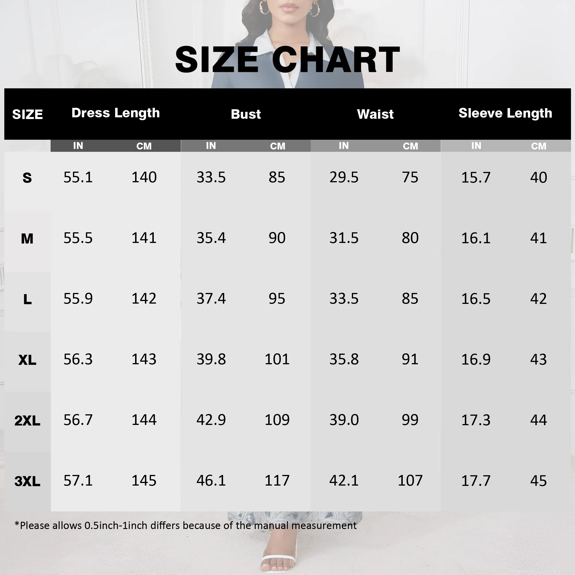 Nupusa Navy White Floral Print Dress for Women Regular Size Casual Shirt Collar 3/4 Sleeve Maxi Dress