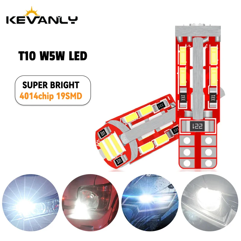 

2/4pcs T10 License plate light w5w 194 168 No errors Car Signal Lamp Clearance light Door light Reading light Driving light 12V