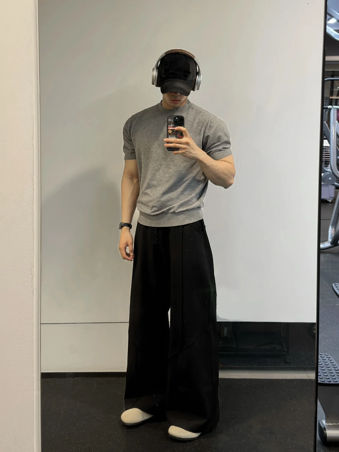

American Sle Ice Silk Slim Fit Cool Knitted ort Sve Men's Casual Sports Fitn Small Collar Well-Fit Cuffed Hem T-irt