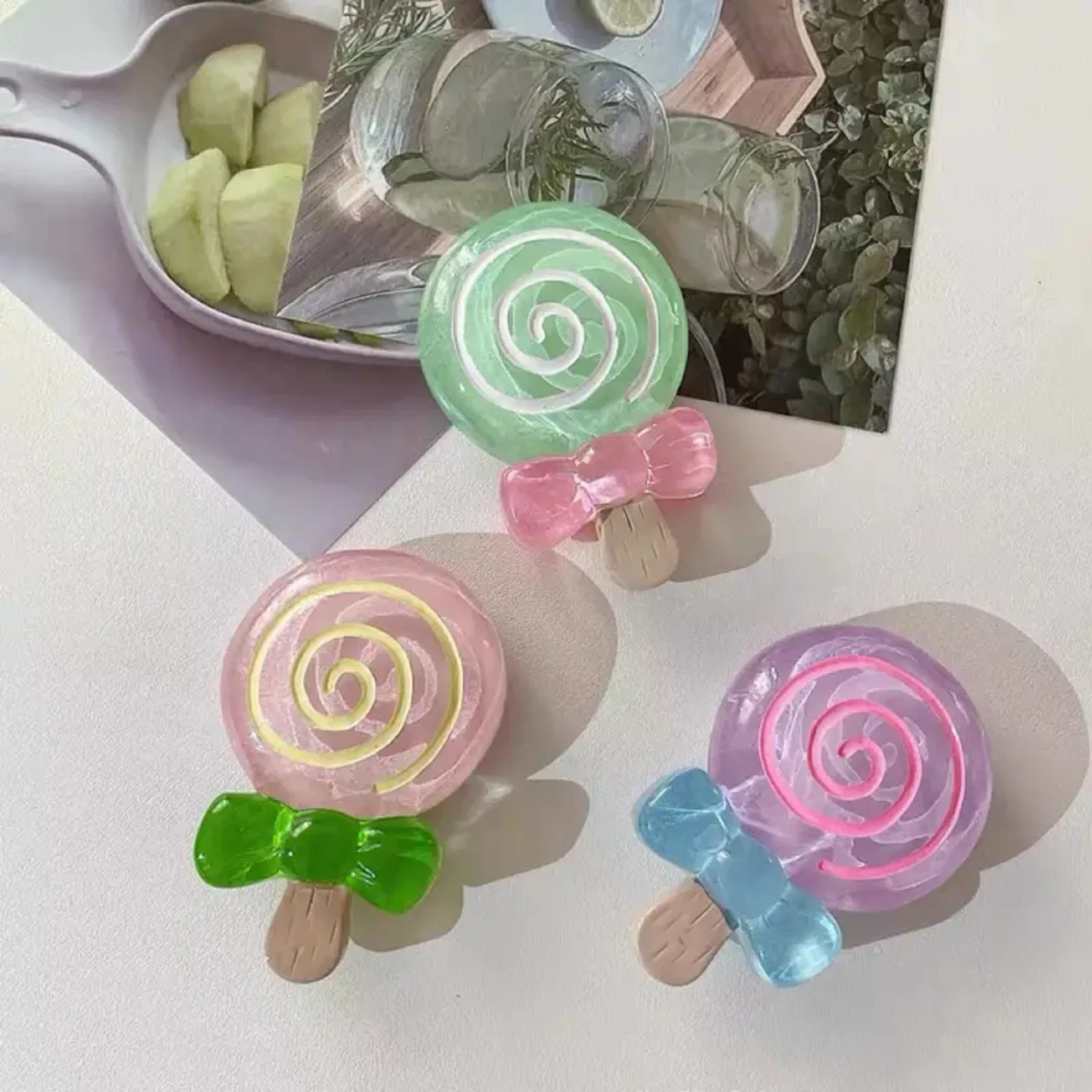 Supporto creativo per custodia per telefono a forma di lecca-lecca 3D per tutti i telefoni