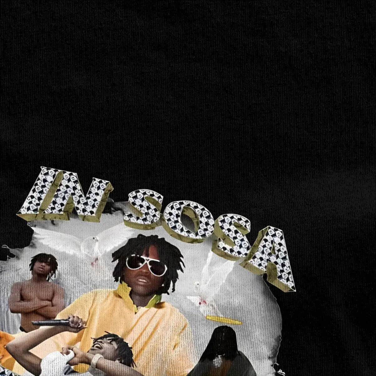 In Sosa We Trust Chief Keef T-Shirt Summer Streetwear T Shirts 100 Cotton Hippie Tshirt For Mens Short Sleeve Casual Top Tees