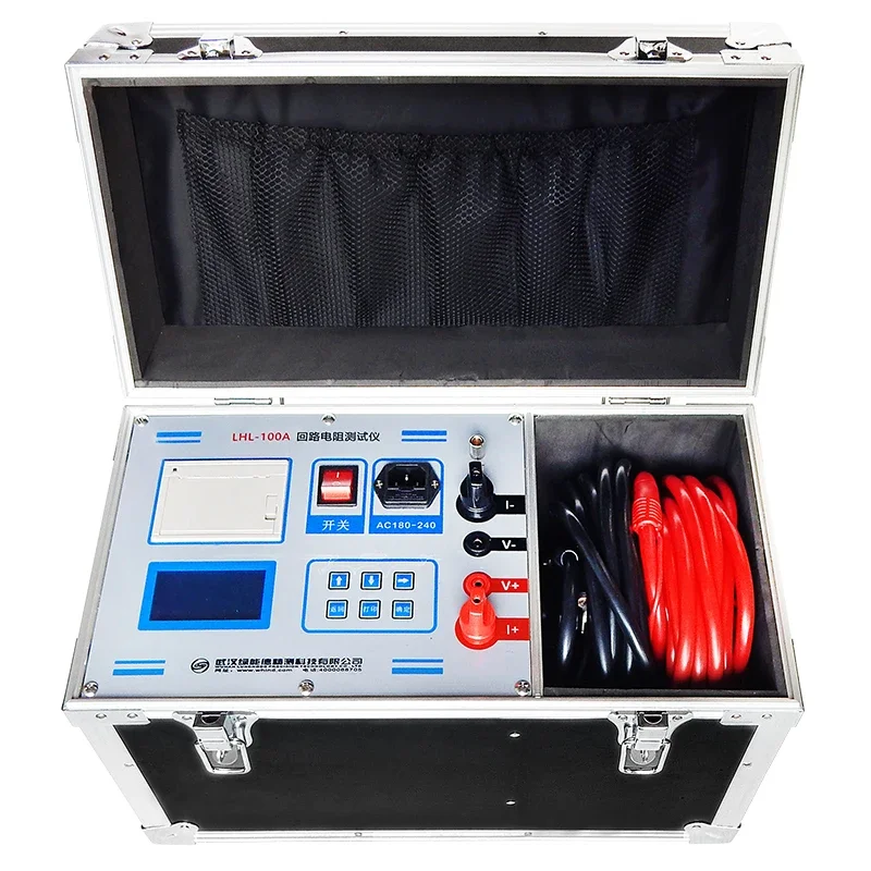 

2026 Premium 100A 200A Portable Switch Contact Resistance Tester Loop Resistance Tester Testing Equipment with printer