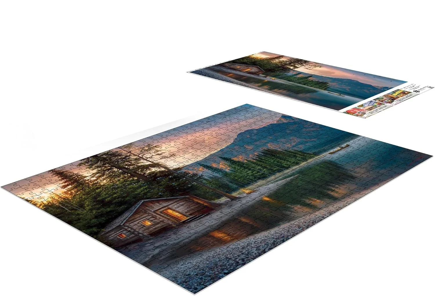 Holzpapier 300/500/1000 Stück Puzzle Lakeside Heaven Umweltfreundliche Bodenpuzzles für Erwachsene Kinder Familienspaßspiele