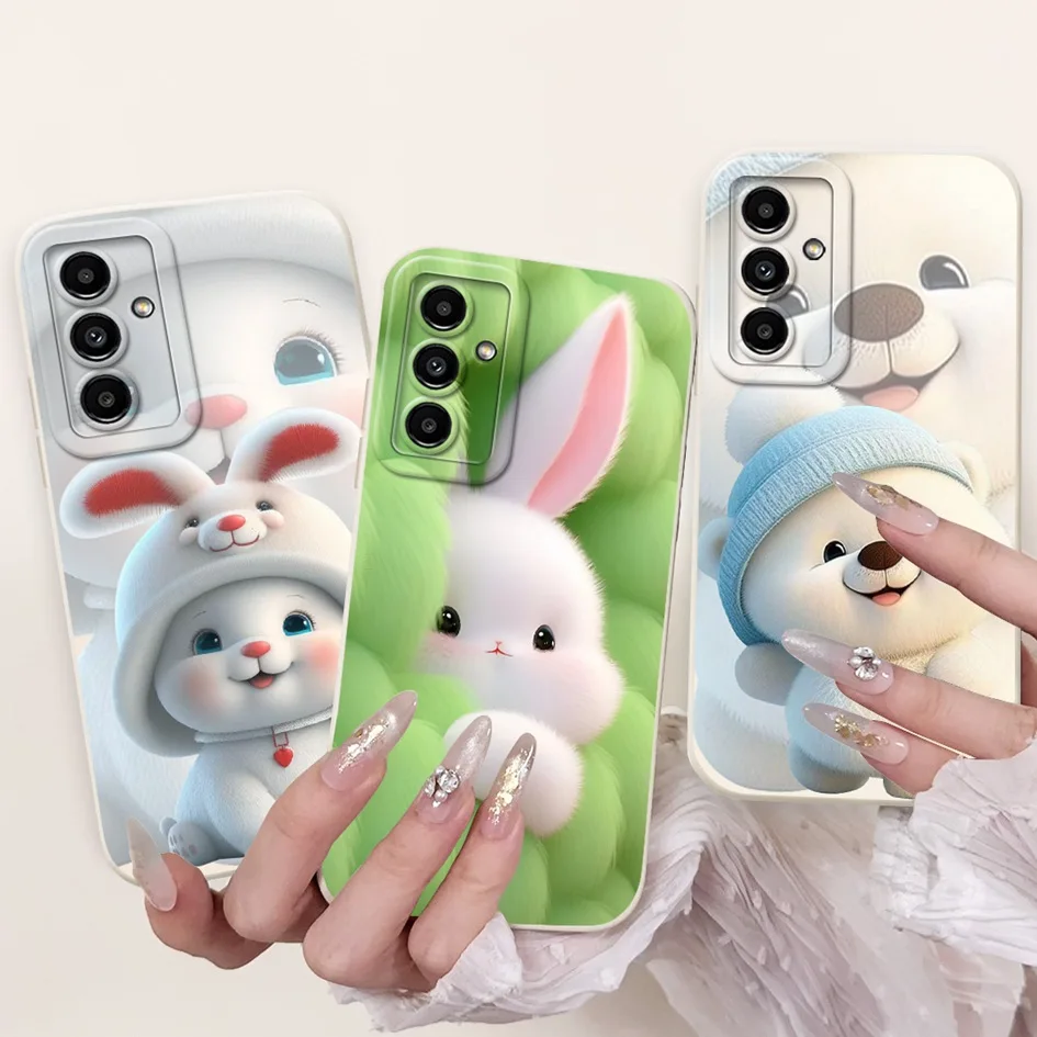 For Samsung Galaxy A05 A05S Case SM-A057F SM-A055F Cover Cute Panda Rabbit Shockproof Silicone Soft Funda For Samsung A05 Bumper