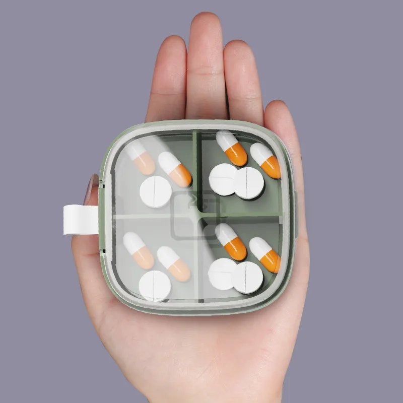 Portable Pill Box Travel Pill Case Medicine Box Travel One Week Medicine Health Travel Case Holder Mini Cute Plastic Pill Box