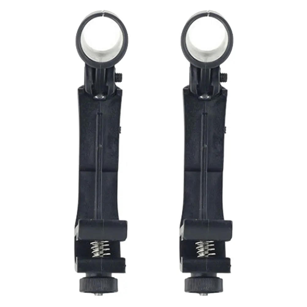 

2pcs Drum Mic Shockproof Clamp ABS Lightweight Bracket Mount Black Adjustable Microphone Holder Drum Set Accessories