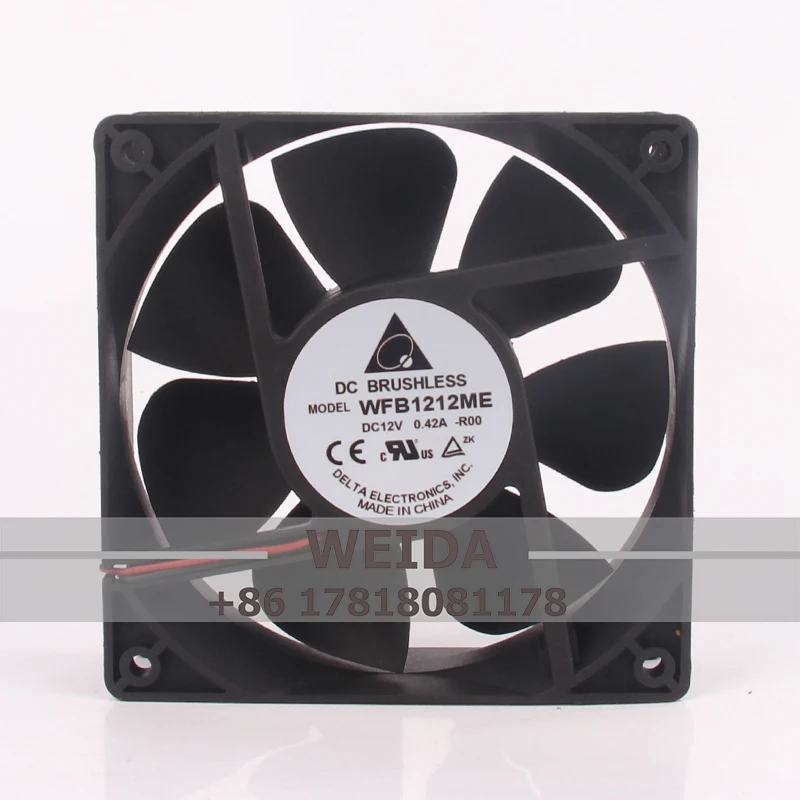 

WFB1212ME Case Cooling Fan for DELTA DC12V 0.42A 120X120X38mm 12CM 12038 Converter Switch High Precision Double Ball Bearing