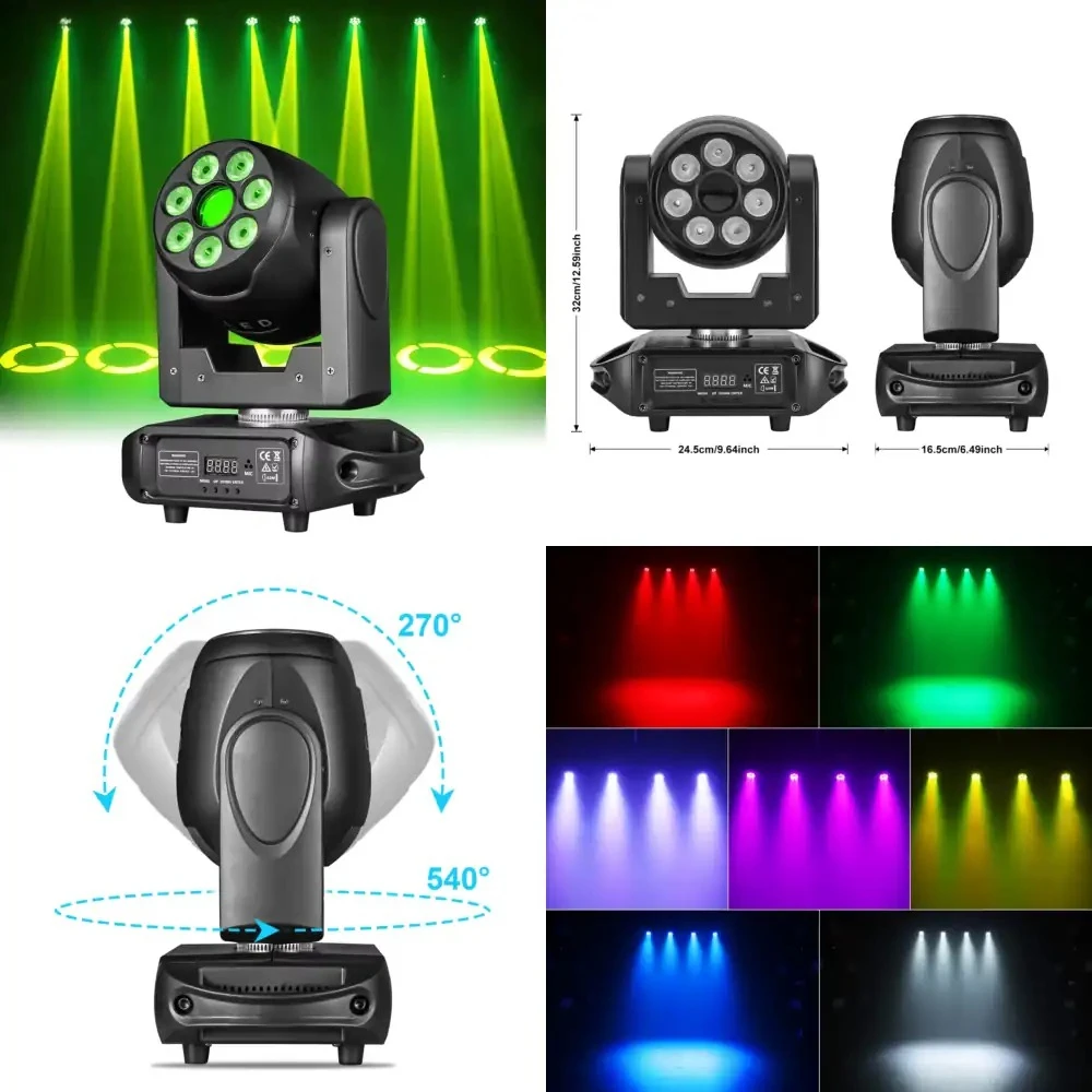Professional Blade 7 RGBW LED Moving Head Beam Light for Stage Lighting Disco Party Concert DJ Large Event Entertainment