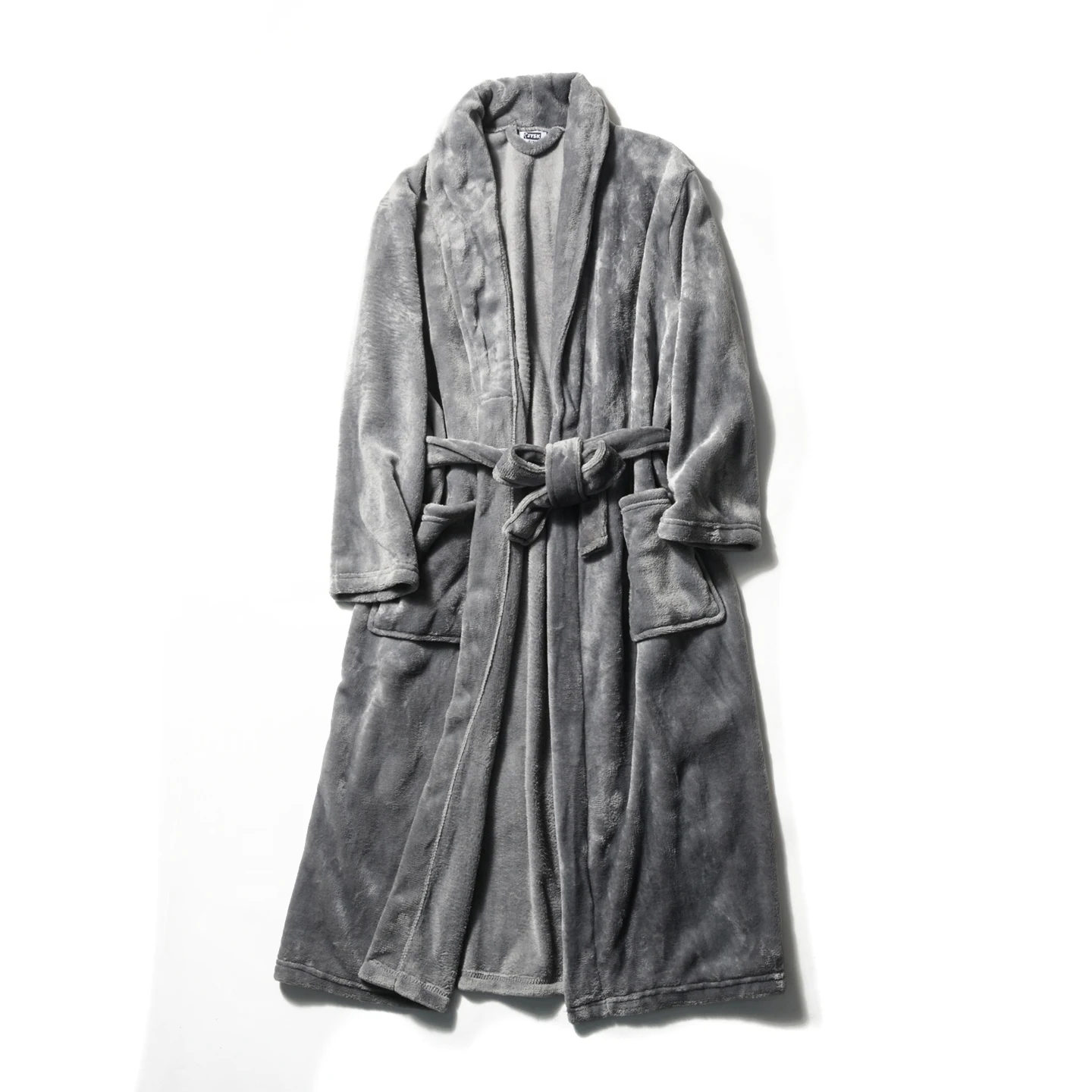 Thickened Flannel Home Clothes Sleepwear Robe for Couples Warmth Guaranteed Unisex Long Length Winter Season  Color