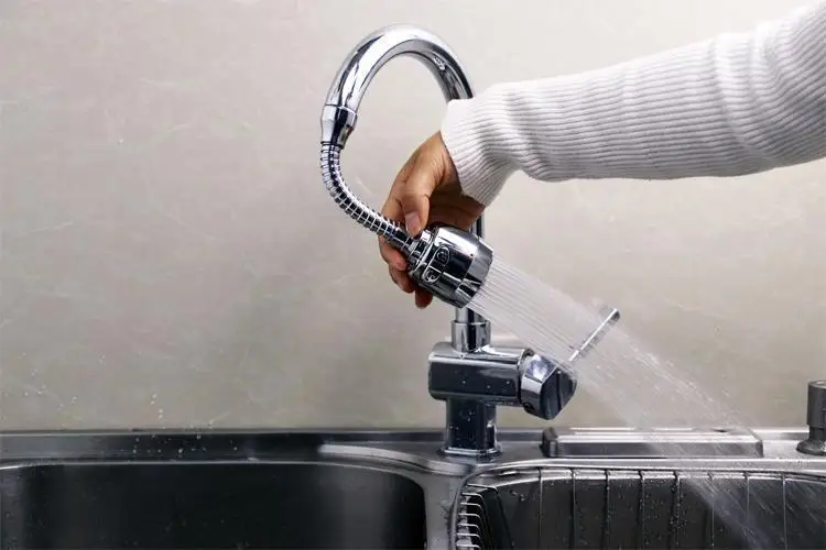 Universal Kitchen Faucet Extender 360°/1080° Rotatable Anti-Splash Water Saving 2-Mode Tap Sprayer Aerator Hose