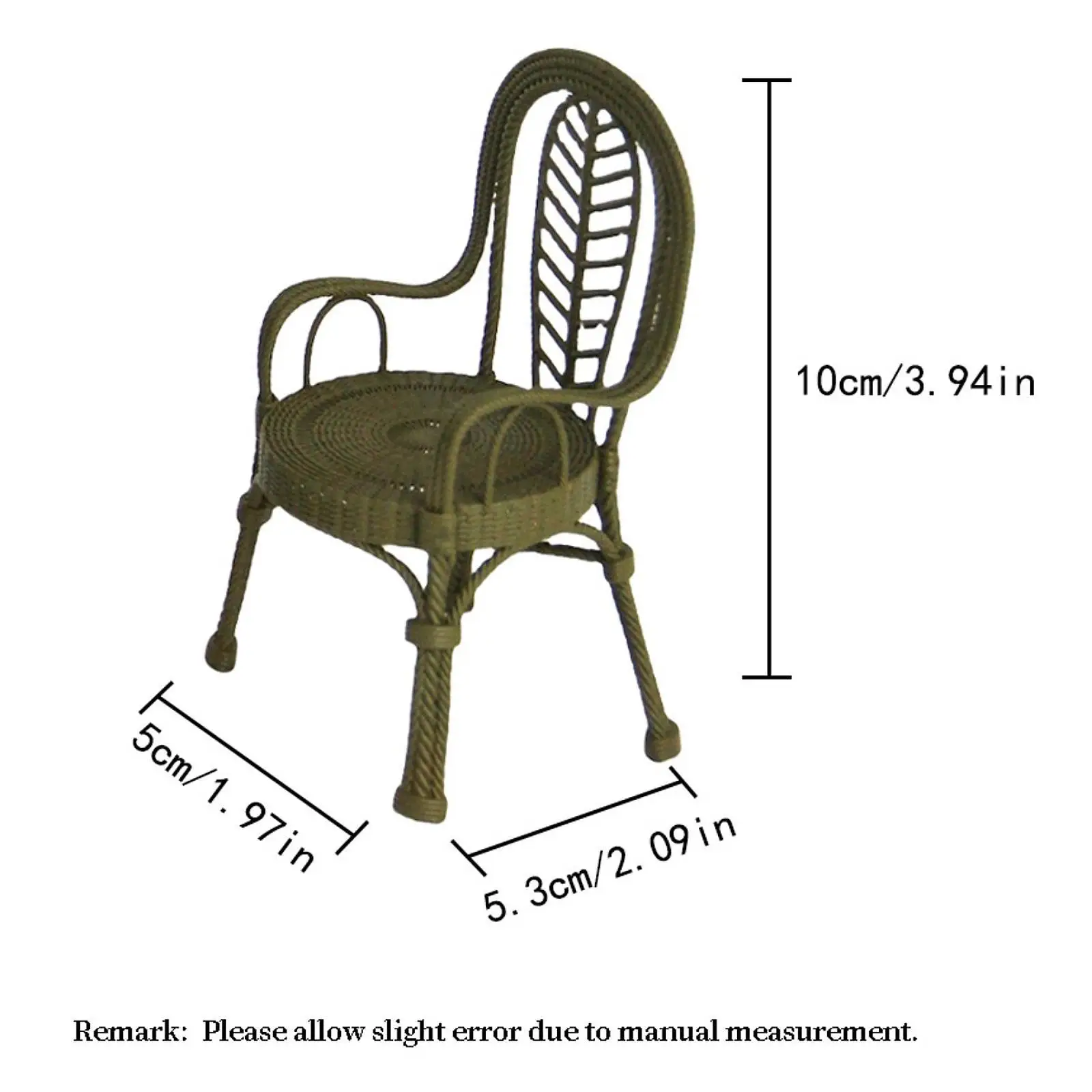 1:12 Patio Table and Chairs Set Patio Furniture Set with Side Table, Realistic Miniature Dining Table and Chair for Building