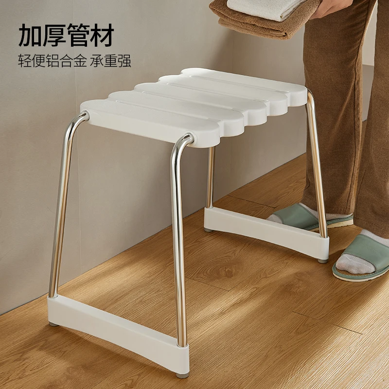 Punching-free bathroom, shower chair for the elderly and pregnant women, shower stool for the disabled, shower chair for the