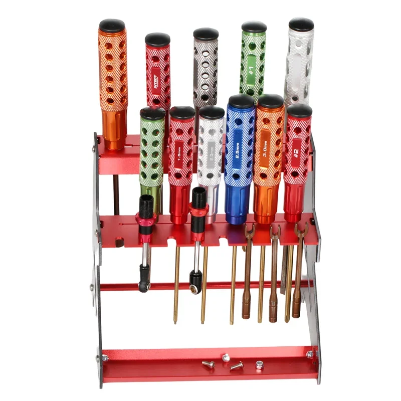 KYX Racing Carbon Fiber RC Tool Station Screwdriver Organizer Rack Screwdriver Storage Tool Holder RC Tools Stand RC Car Tool