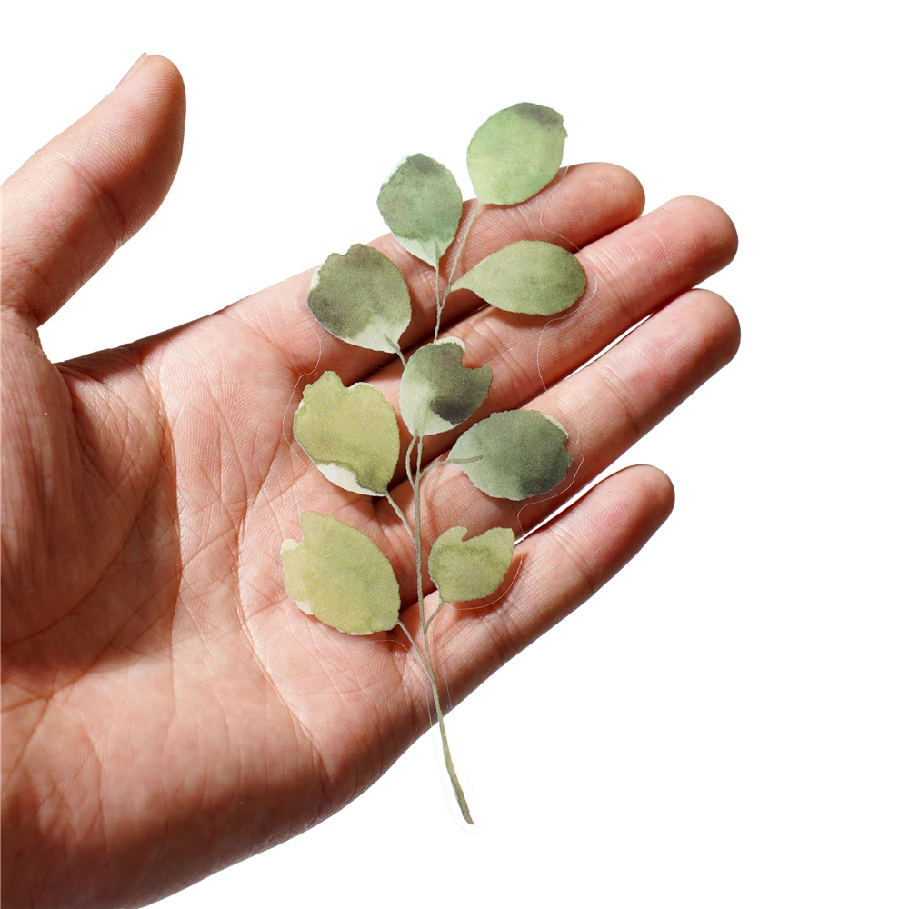 40pcs 12 Styles Plants Stickers PET Pressed Flower Epoxy Resin Fillings For Nail Art For DIY Jewelry Making Home Decor Craft