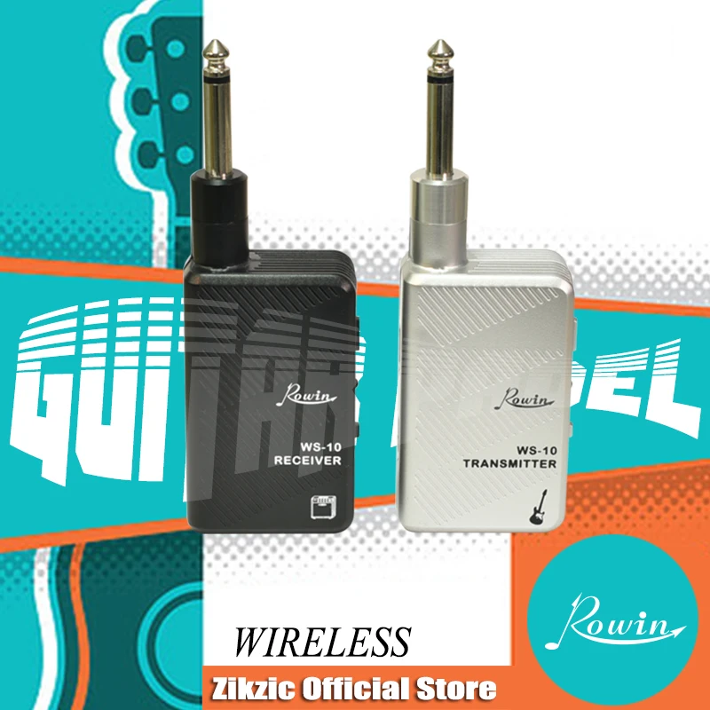 Rowin 2.4G wireless guitar transmitter receiver wireless transmitter guitar sky plug WS-10