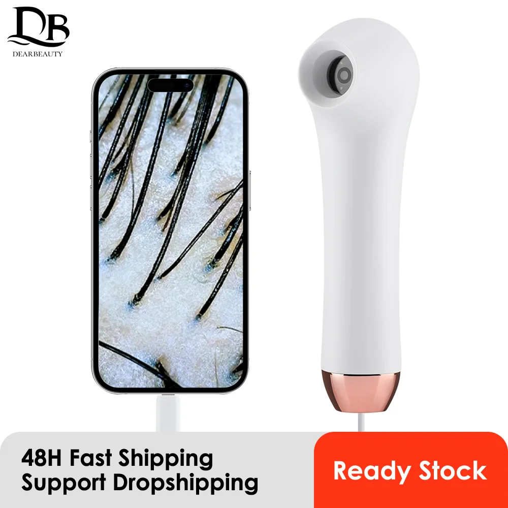 Visuele Dermatoscoop Hoofdhuid Facial Skin Analyzer Machine 1000X Huid Vergrootglas Hoofdhuid Diagnostische Machine Wifi Microscoop Huid Test