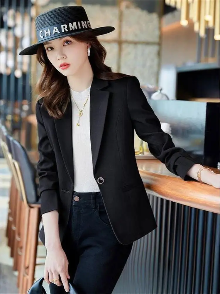 

Bla Tailored Jaet Women's Casual Spring Autumn New Sle Profional Ele Slim Fit ort Size Ladies Suit Coat