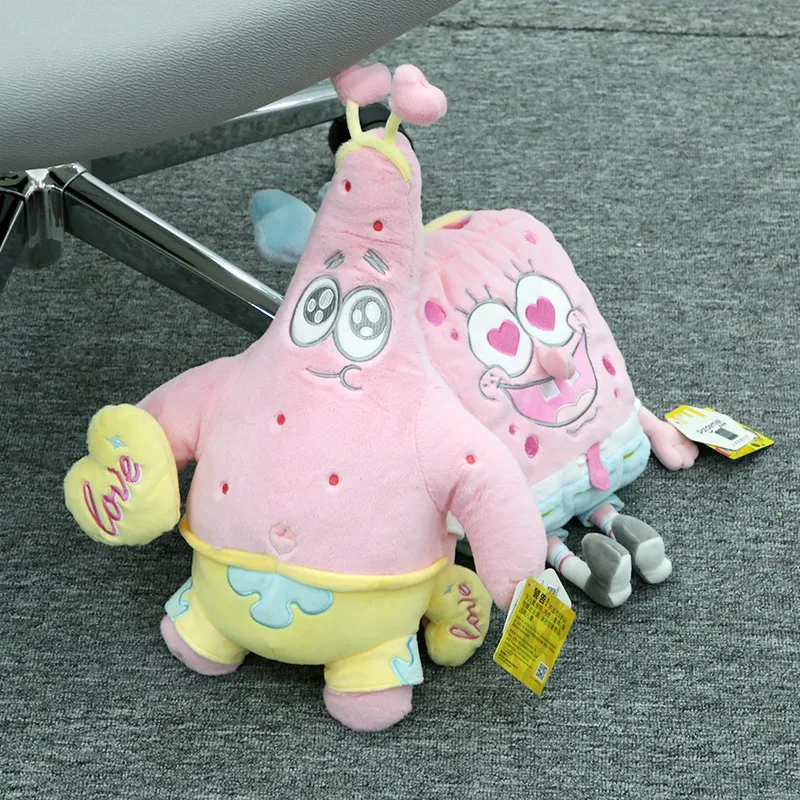 Authentic SpongeBob SquarePants Plush Toy Claw Machine Hanging Decoration Doll Girls Cute and Fun Furniture Decor Accessory Gift