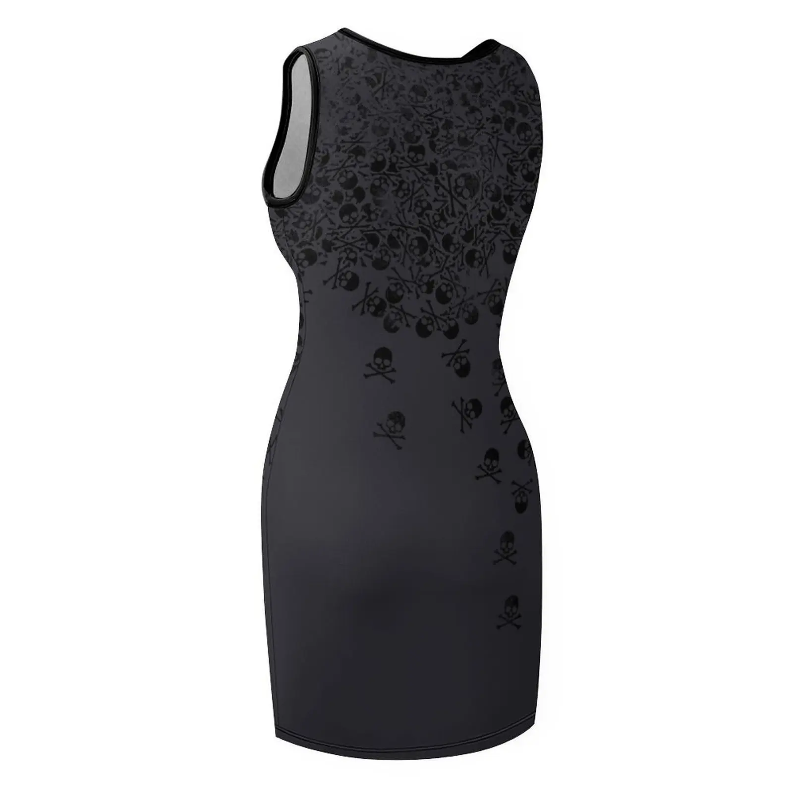 Noctis' crânio e ossos cruzados camisa sem mangas vestido de verão feminino vestidos de festa vestido de verão mulher 2025 na moda