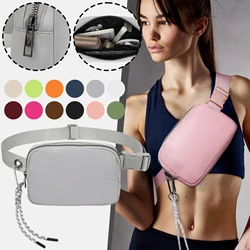 Sport Waist Bag Women Fanny Pack Wide Belt Handbag Shoulder Bag Wallet Pouch Portable Phone Gym Jogging Cross-Body Pocket