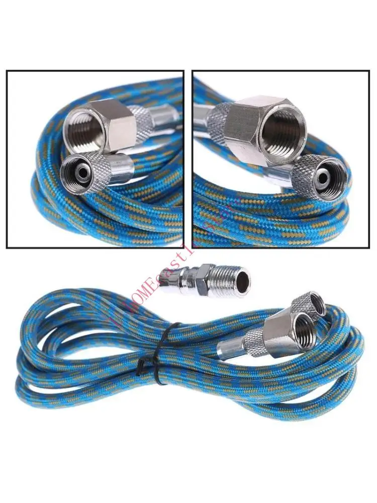 

63 -метровый плетенный аэрографический шланг воздушный шланг 1,8 млн. Стандартные фитинги на обоих конце