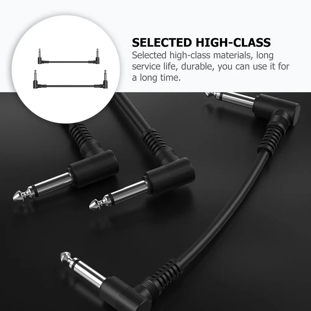 

2 Pcs Effector Power Cables Copper Cord for Guitar Bass Musical Instruments Professional Durable Lightweight Practical Tool