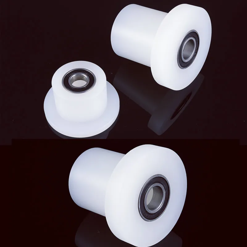 T-shaped unilateral track wheel nylon pulley Bearing wheel  PP polypropylene silent and wear-resistant Guide wheel fixed pulley