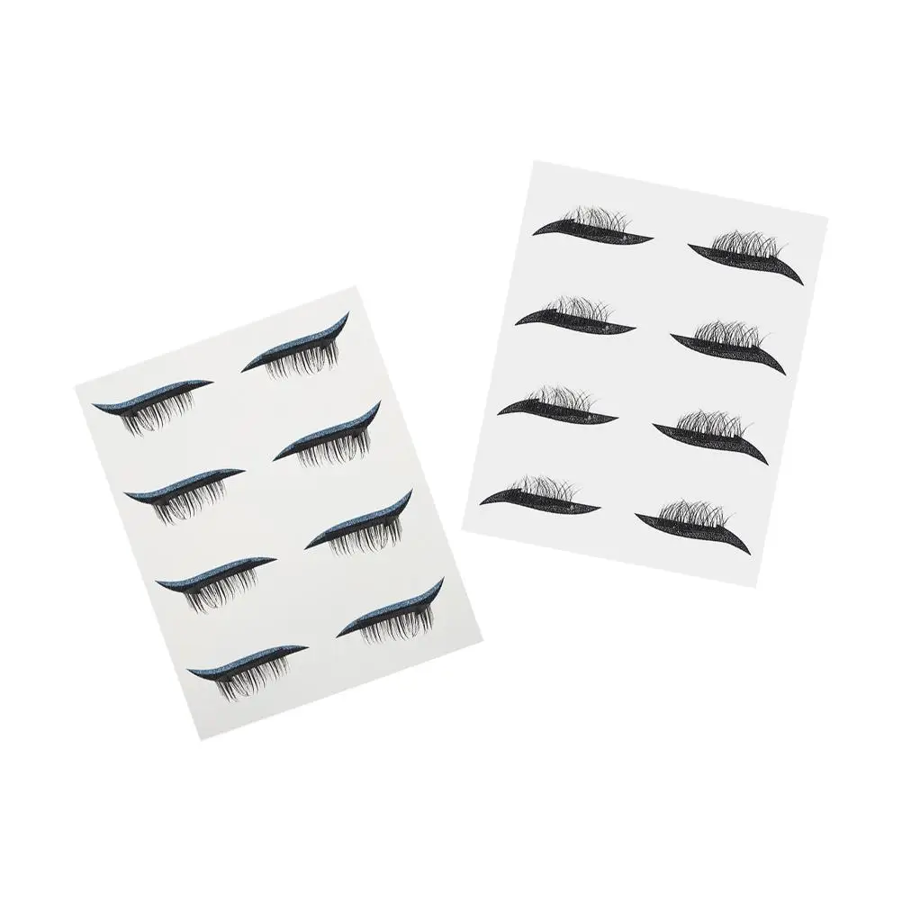 

8 шт. наклейки для подводки глаз водостойкая блестящая лента для макияжа глаз женские полоски для ресниц линии наклейки натуральные удобные