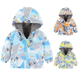 1pcs Spring Autumn Winter Boys Girls Coats Children Outdoor jackets Kid Warm Thicken Outwear Clothe Hooded Jacket Cotton-padded